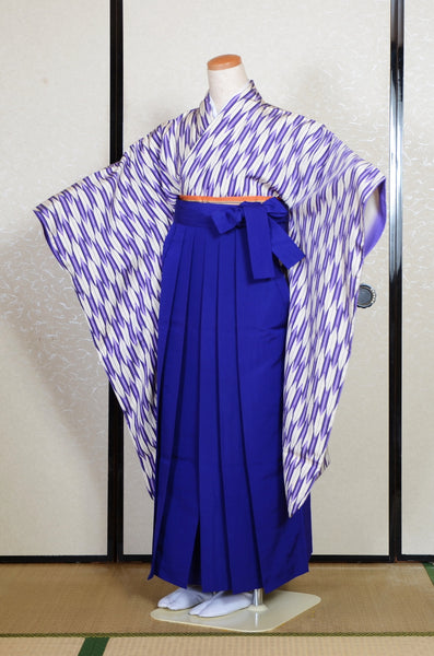 Long-sleeved kimono & hakama 5 items set / Furisode / FK#2-277