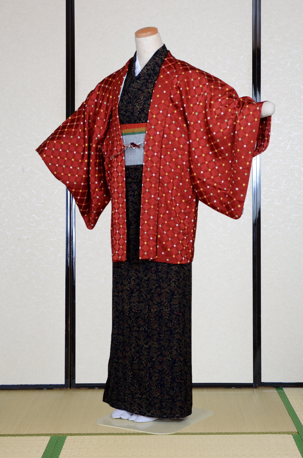 Japanese kimono & jacket 5 items set / SK #1-795