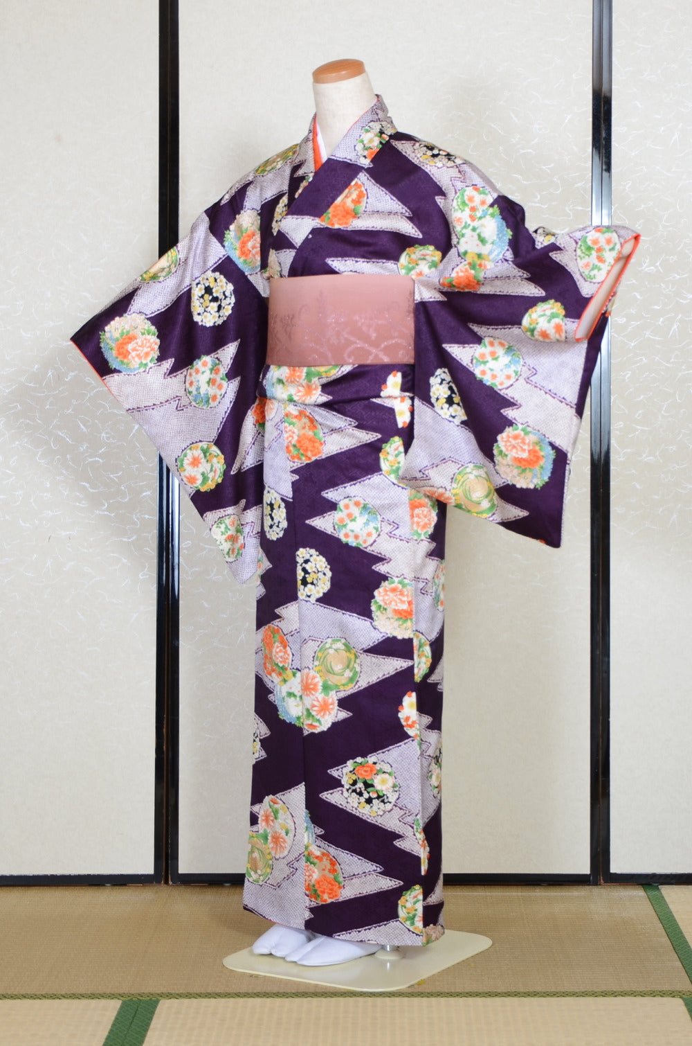 Japanese kimono 4 items set / SK #1-787