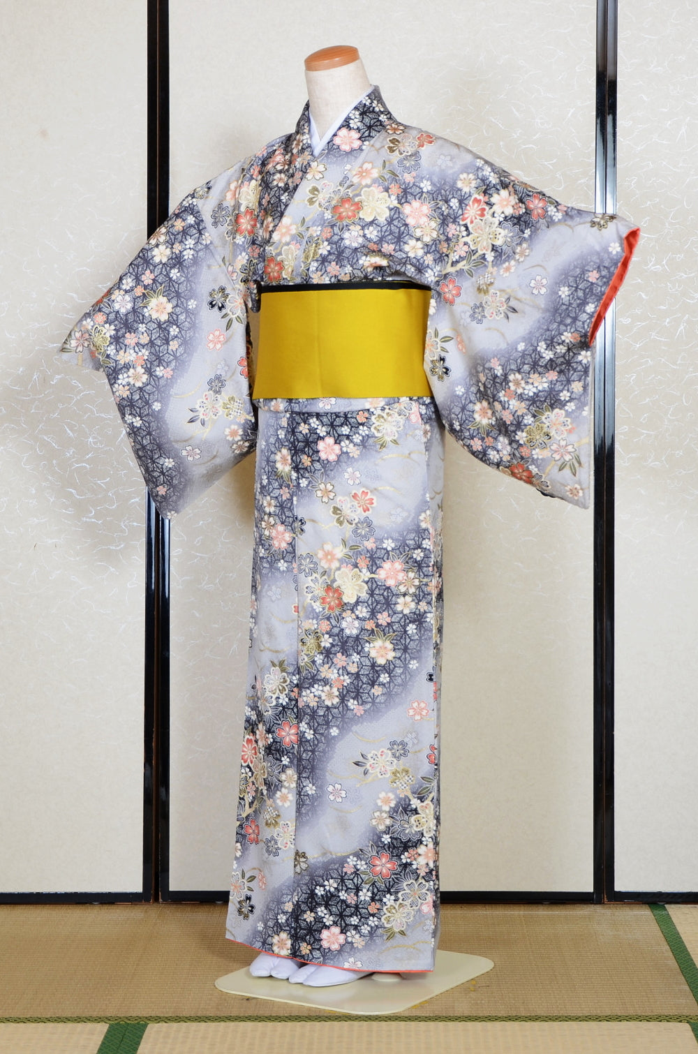 Japanese kimono 4 items set / SK #1-829