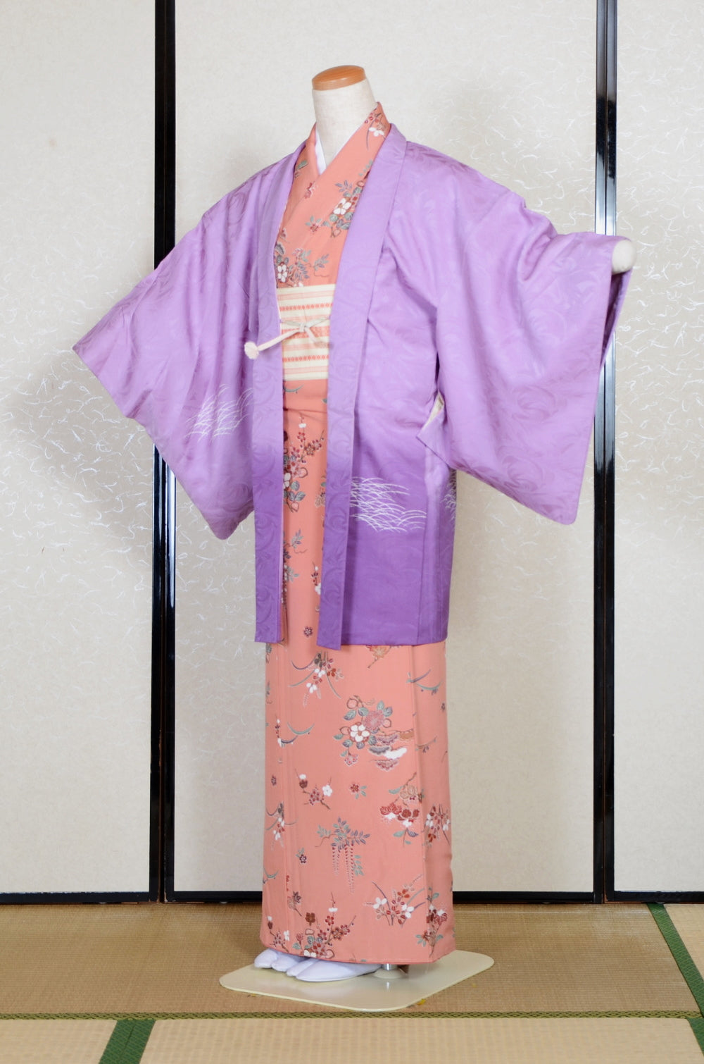 Japanese kimono & jacket 5 items set / SK #1-798