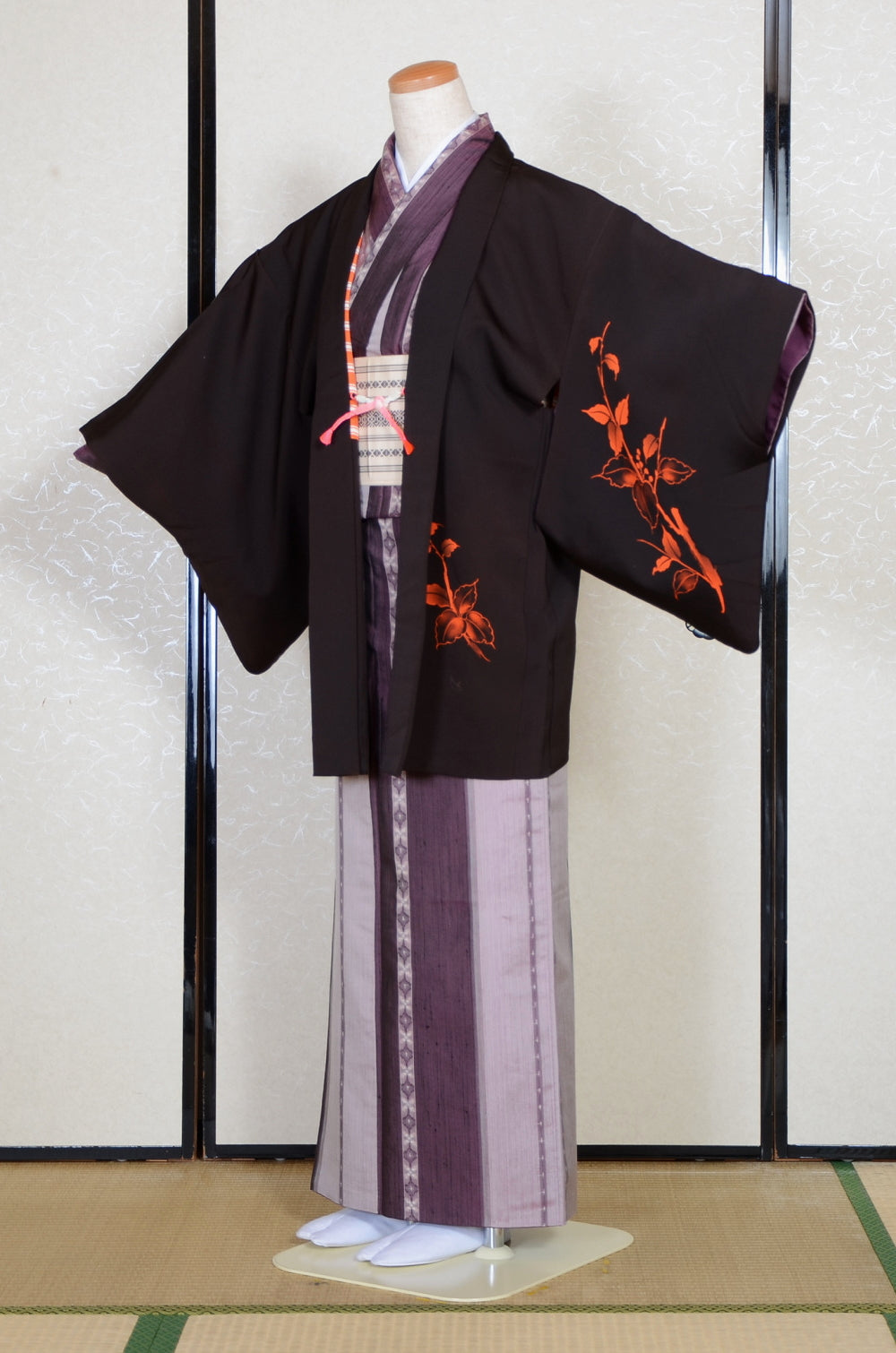 Japanese kimono & jacket 5 items set / SK #1-834