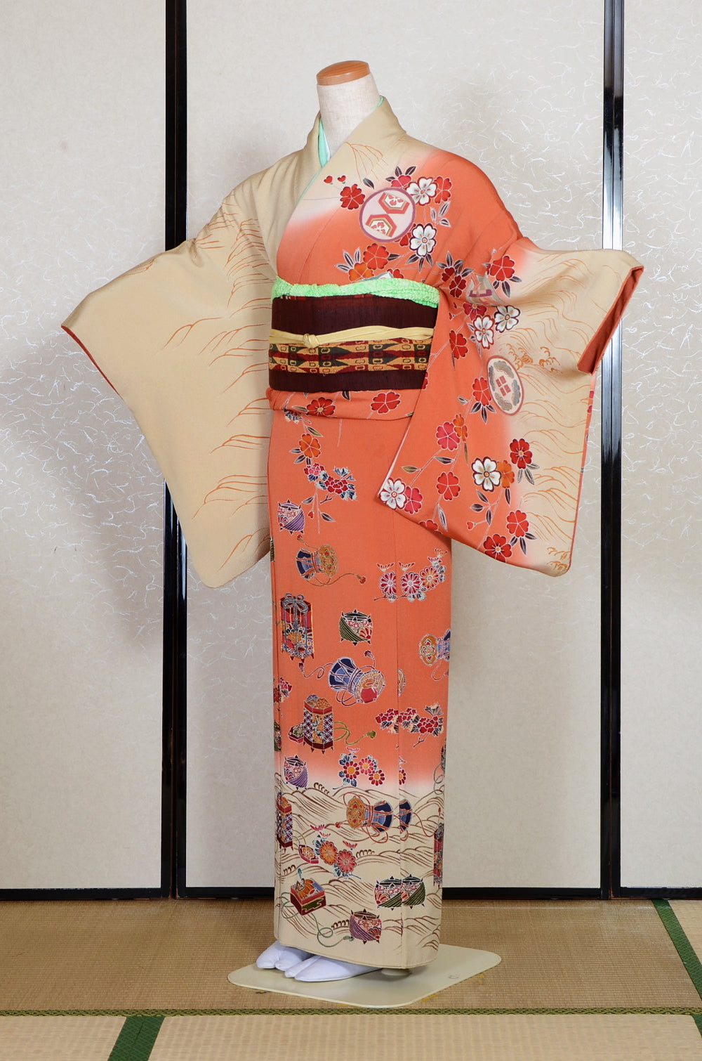 Japanese kimono 6 items set / TK #2-409