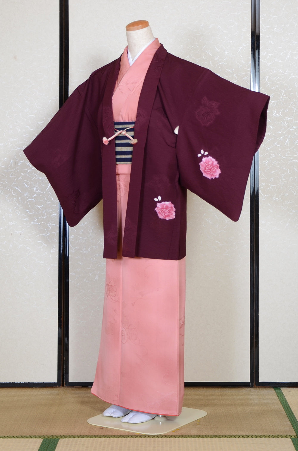 Japanese kimono & jacket 5 items set / SK #1-837