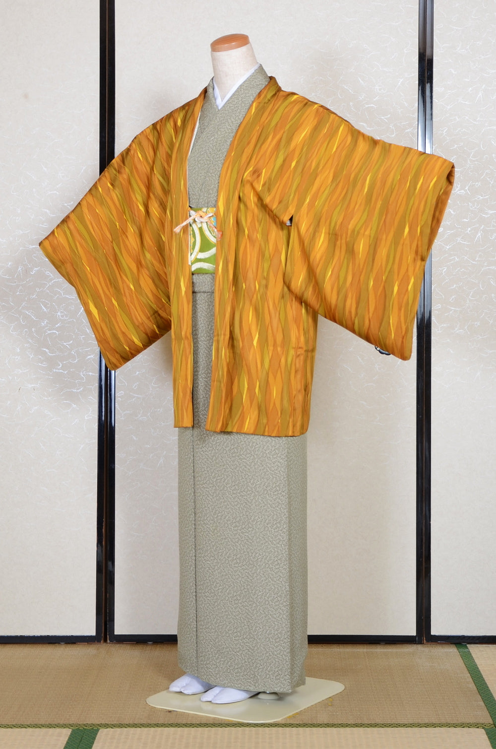 Japanese kimono & jacket 5 items set / SK #1-839