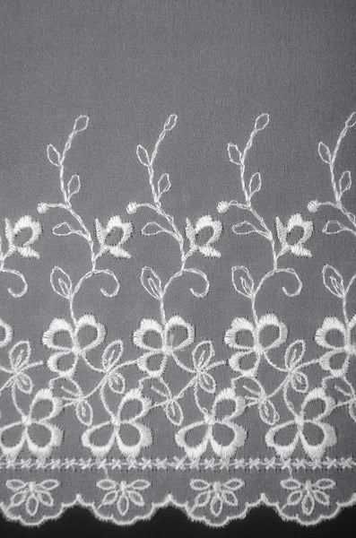 Decorative heko-obi : Flower / White