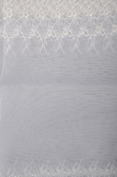 Decorative heko-obi : Flower / White