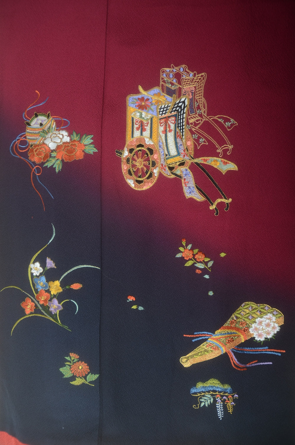 Long-sleeved kimono 6 items set / Furisode / FK#1-972