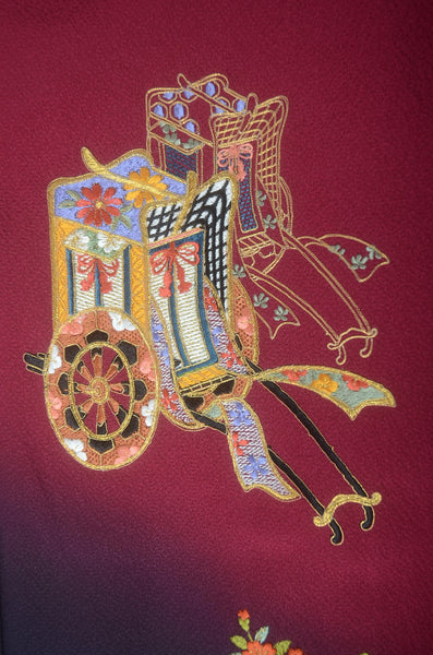 Long-sleeved kimono 6 items set / Furisode / FK#1-972