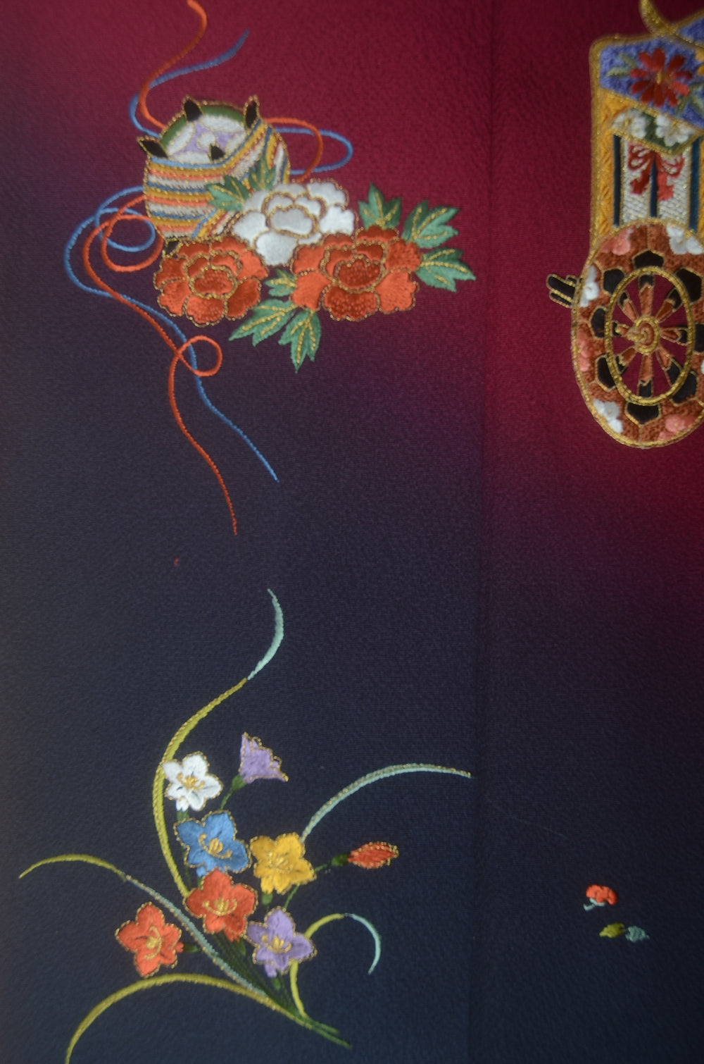 Long-sleeved kimono 6 items set / Furisode / FK#1-972