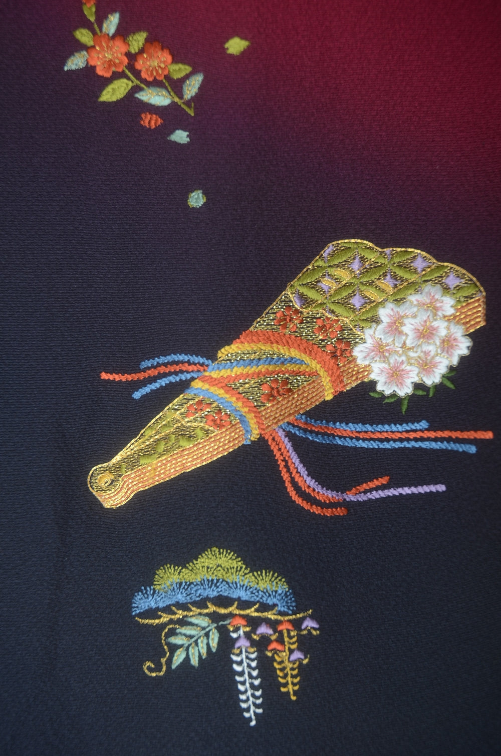 Long-sleeved kimono 6 items set / Furisode / FK#1-972