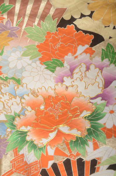 Long-sleeved kimono 6 items set / Furisode / FK#1-973