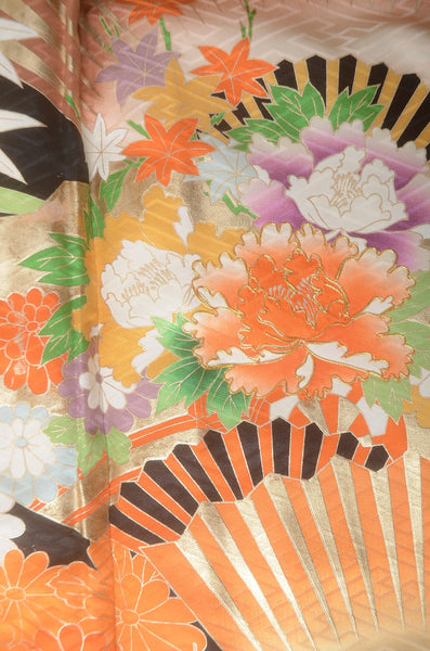 Long-sleeved kimono 6 items set / Furisode / FK#1-973