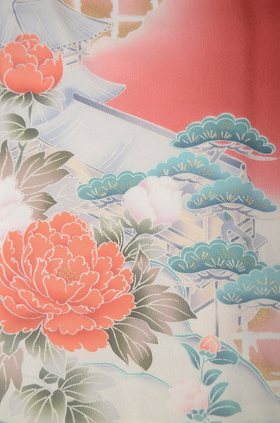 Long-sleeved kimono 6 items set / Furisode / FK#1-974