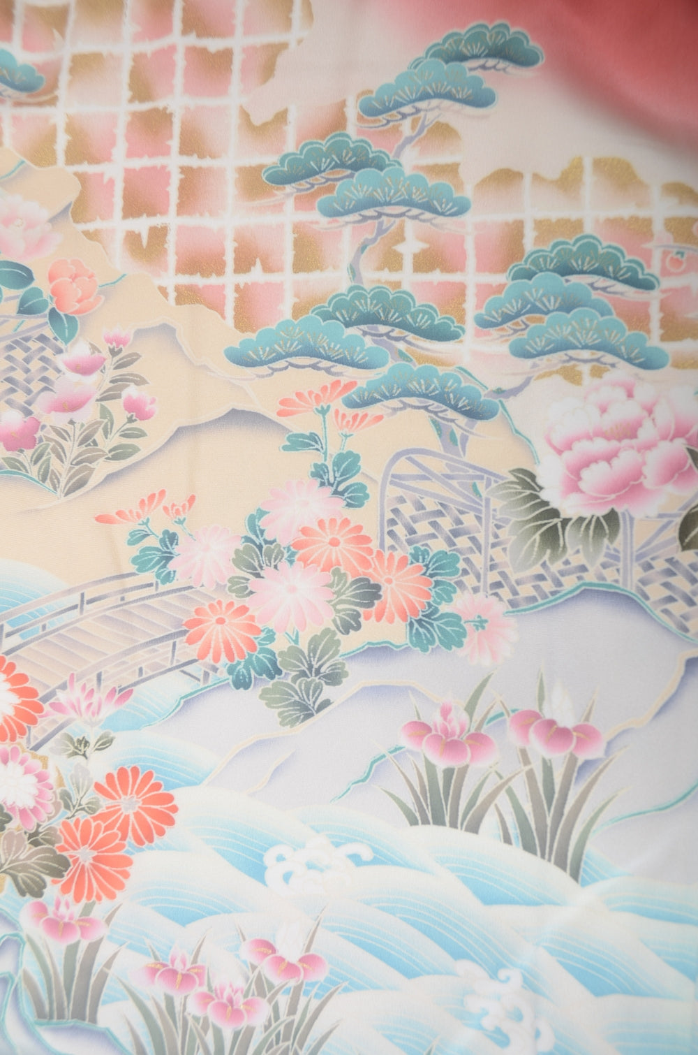 Long-sleeved kimono 6 items set / Furisode / FK#1-974