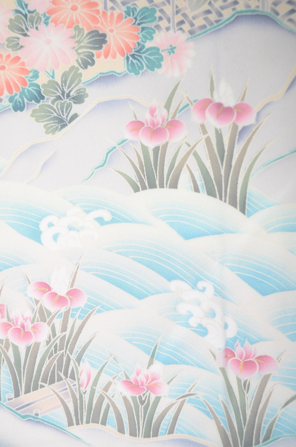 Long-sleeved kimono 6 items set / Furisode / FK#1-974