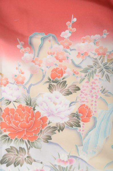 Long-sleeved kimono 6 items set / Furisode / FK#1-974