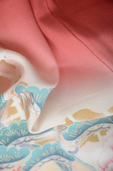 Long-sleeved kimono 6 items set / Furisode / FK#1-974