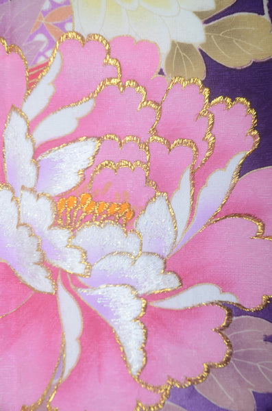 Long-sleeved kimono 6 items set / Furisode / FK#2-173