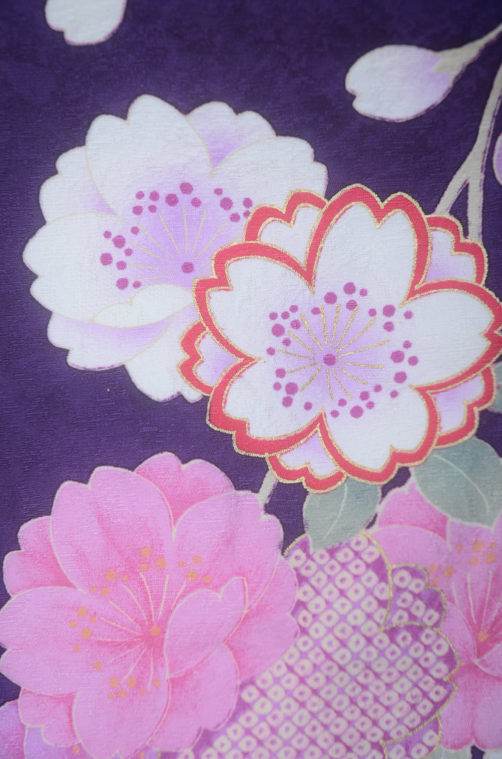 Long-sleeved kimono 6 items set / Furisode / FK#2-173