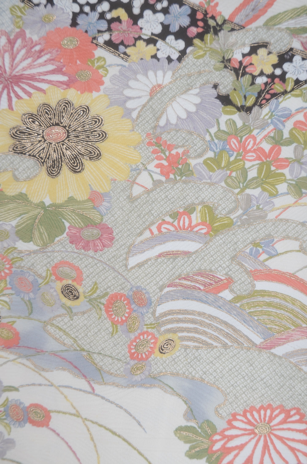 Long-sleeved kimono & hakama 5 items set / Furisode / FK#2-276