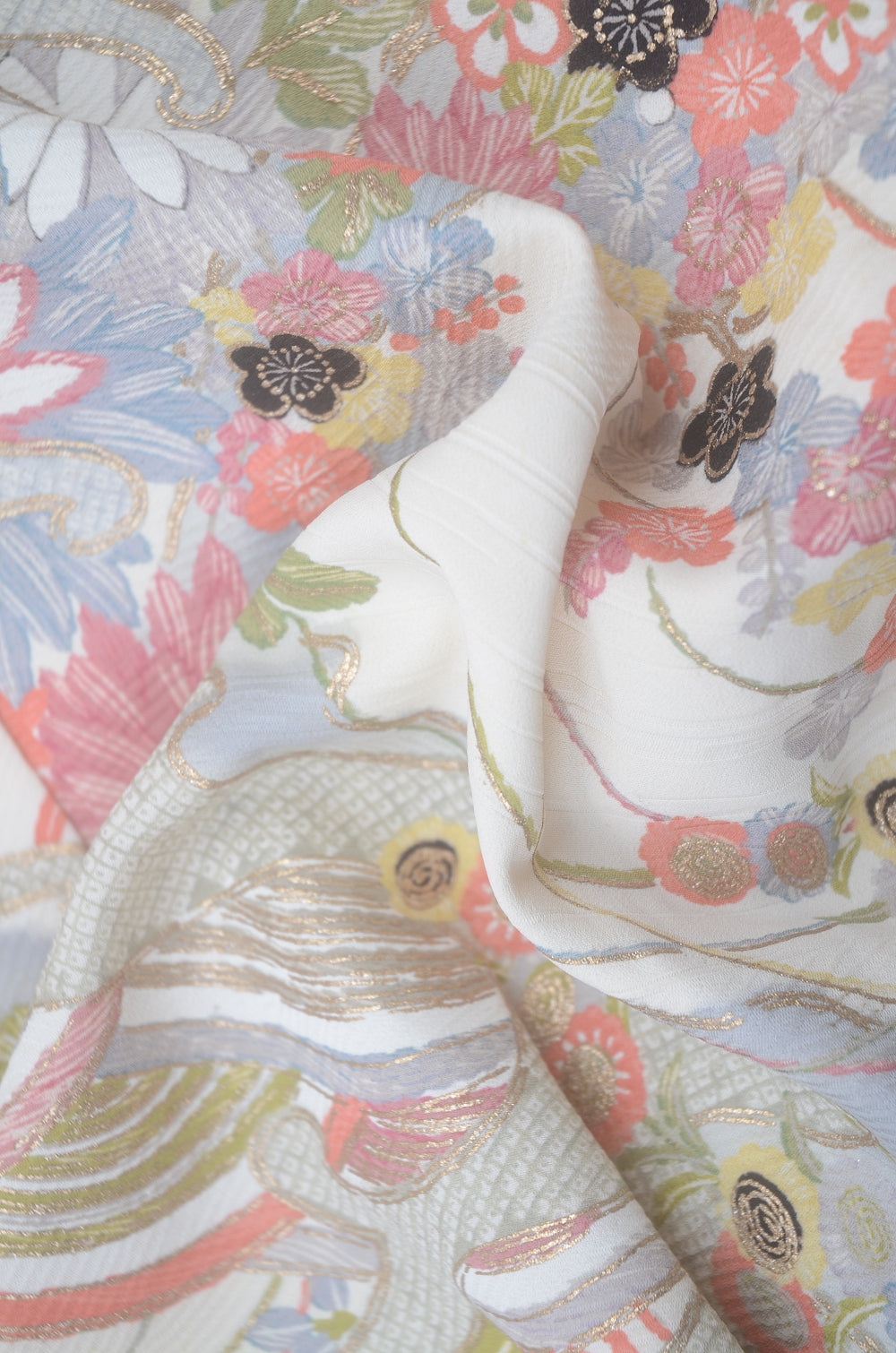 Long-sleeved kimono & hakama 5 items set / Furisode / FK#2-276