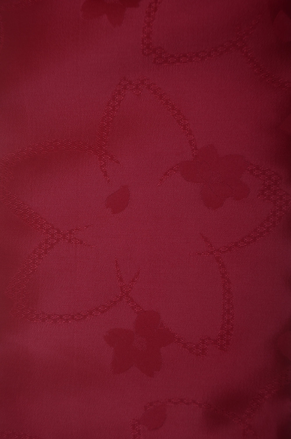 Obi belt and geta sandals set : Pre-tied / Dark red #101 (EM)