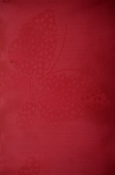 Obi belt and geta sandals set : Pre-tied / Red #102 (EM)