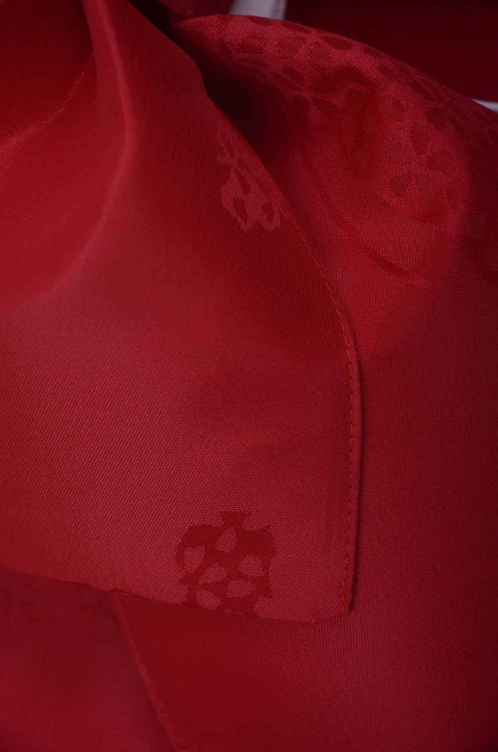 Pre-tied obi belt / Red #102 (EM)