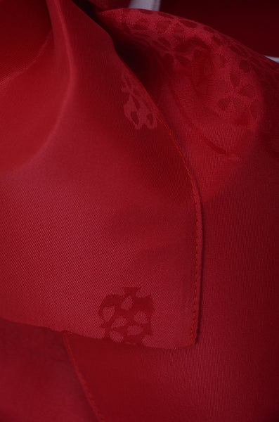 Pre-tied obi belt / Red #102 (EM)