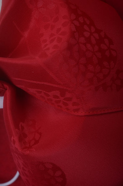Pre-tied obi belt / Red #102 (EM)