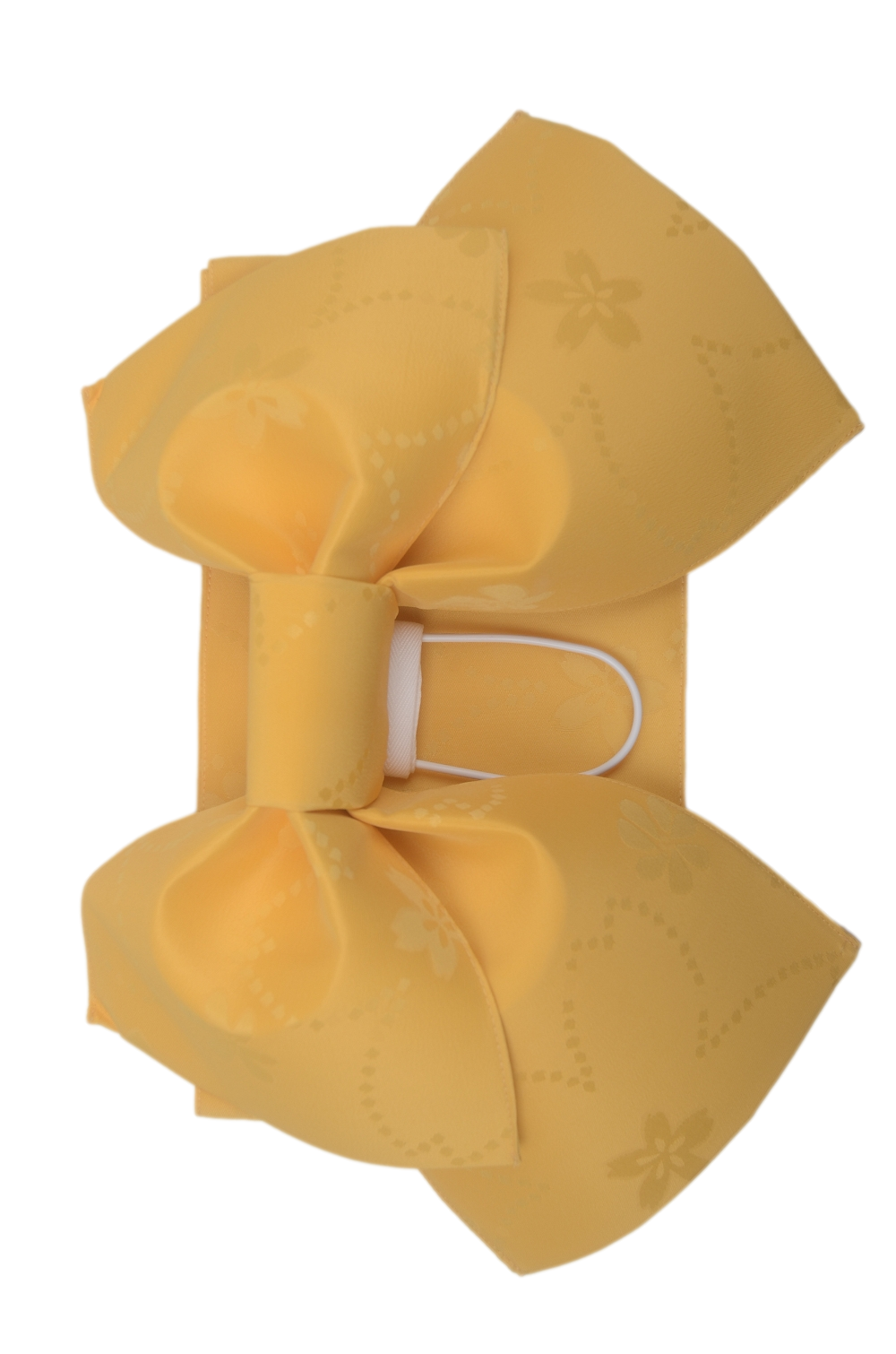 Pre-tied obi belt / Yellow #107 (EM)