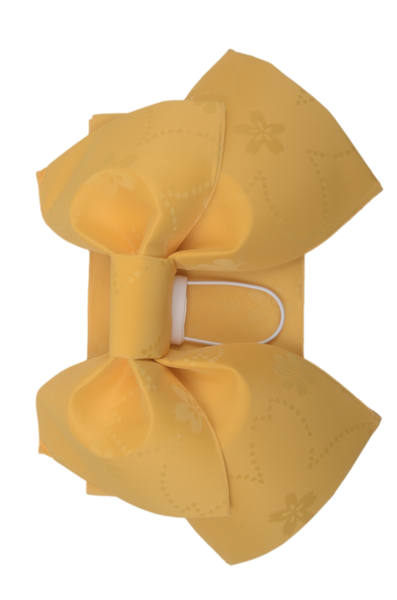 Pre-tied obi belt / Yellow #107 (EM)