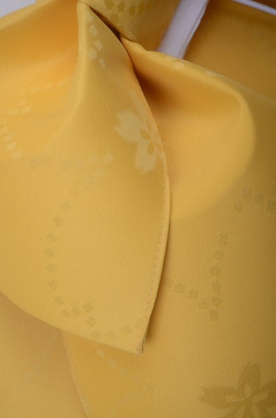 Pre-tied obi belt / Yellow #107 (EM)