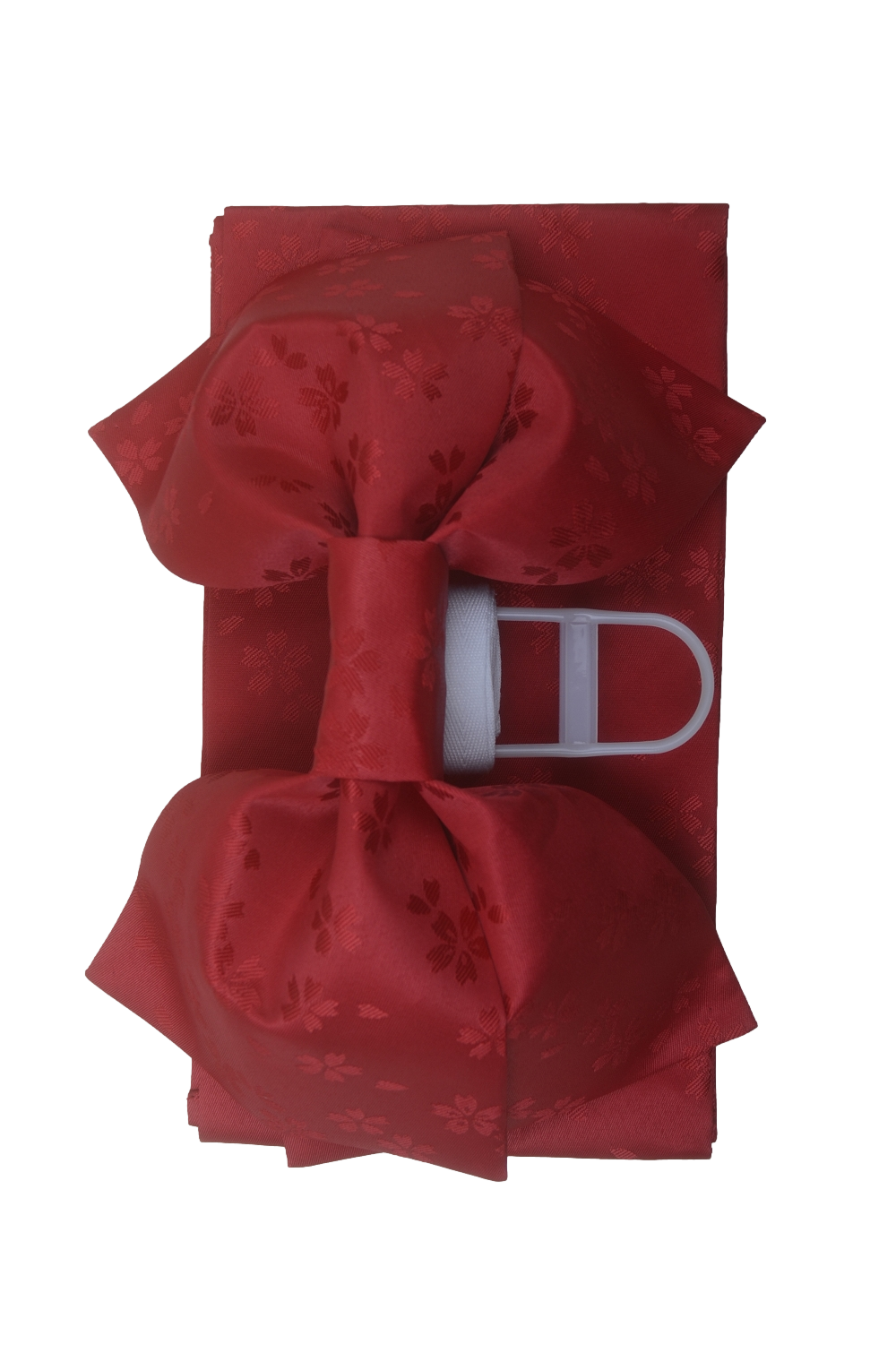 Pre-tied obi belt / Red #110 (TI)