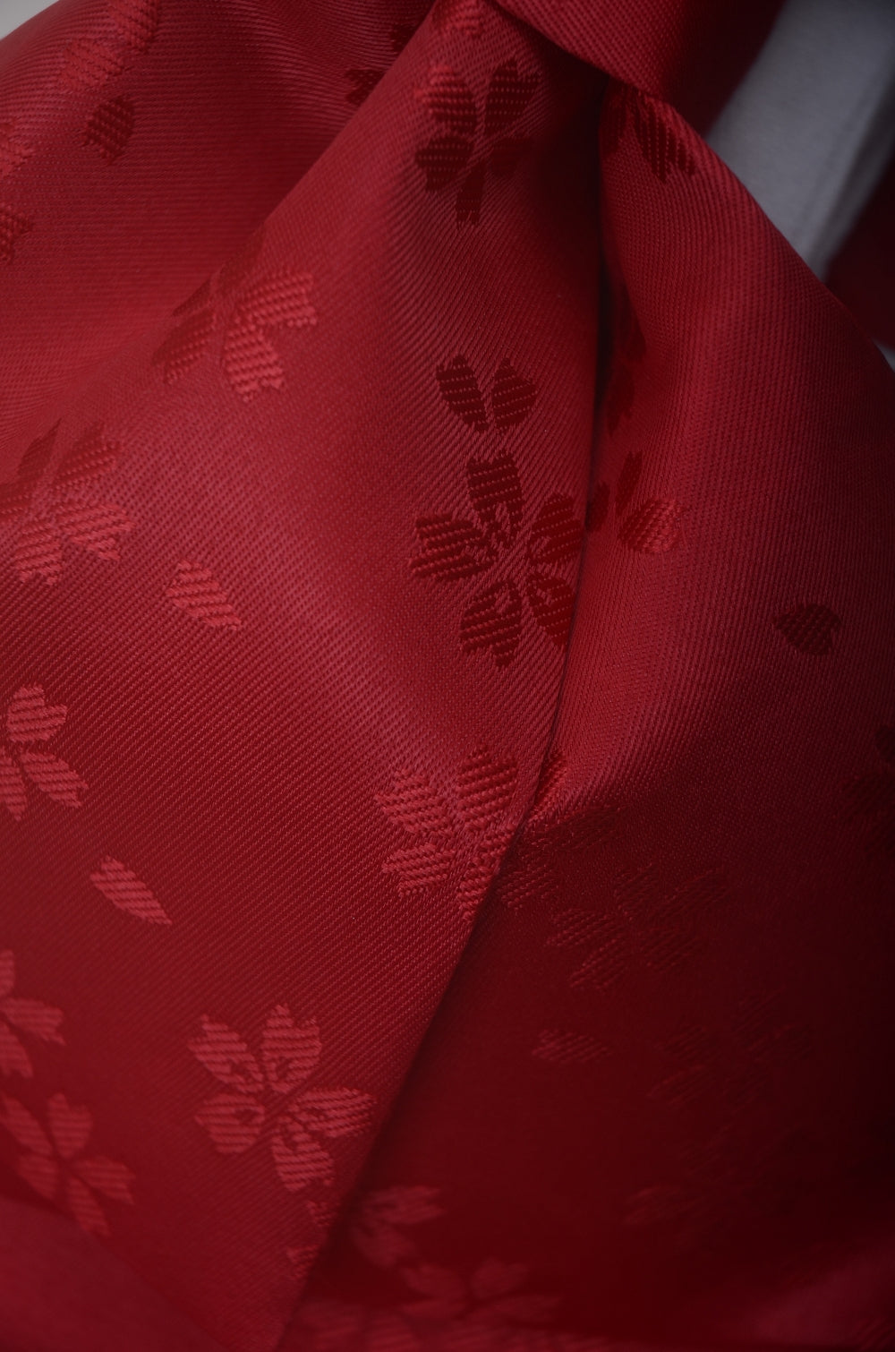 Pre-tied obi belt / Red #110 (TI)