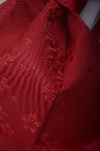 Pre-tied obi belt / Red #110 (TI)