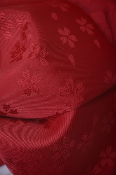 Pre-tied obi belt / Red #110 (TI)