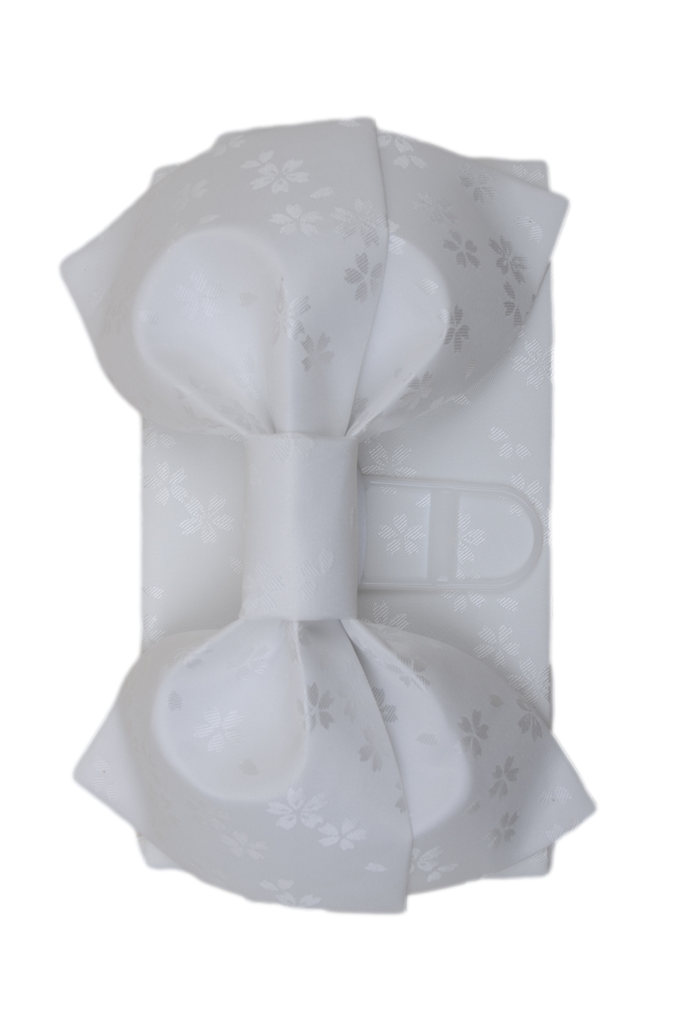 Pre-tied obi belt / White #112 (TI)