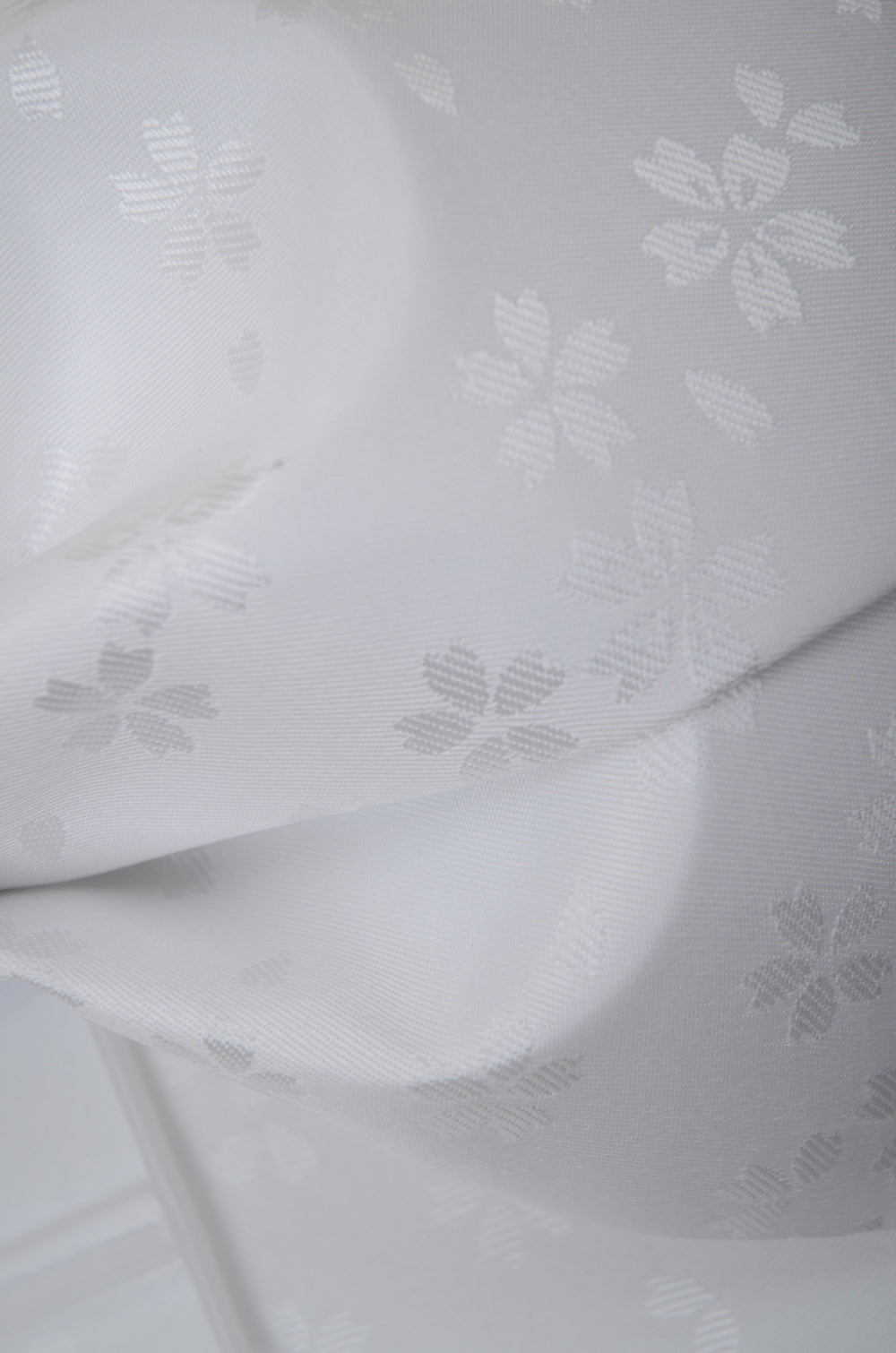 Pre-tied obi belt / White #112 (TI)