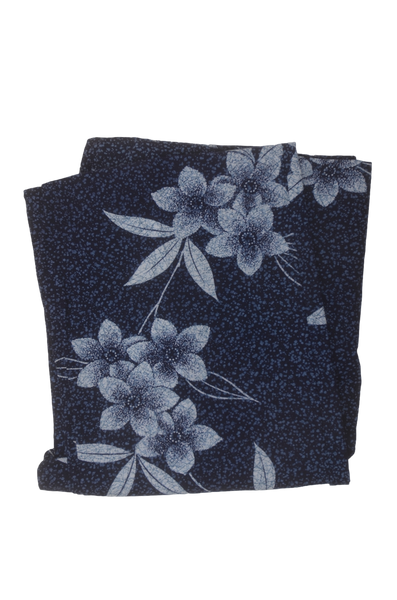 Archive Yukata – Traditional Pattern (Women / One of a Kind) W-AT #04 (Navy Blue Floral Yukata)