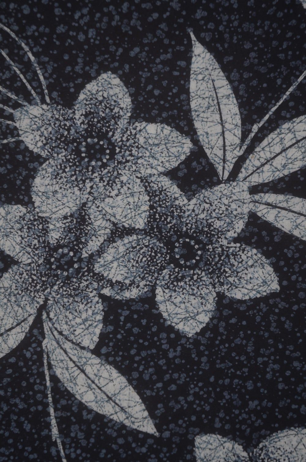 Archive Yukata – Traditional Pattern (Women / One of a Kind) W-AT #04 (Navy Blue Floral Yukata)