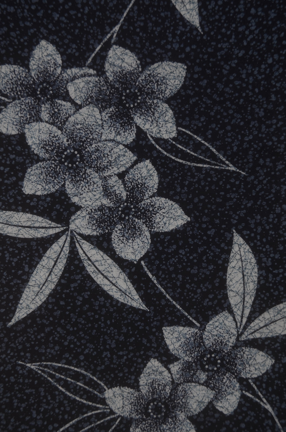 Archive Yukata – Traditional Pattern (Women / One of a Kind) W-AT #04 (Navy Blue Floral Yukata)