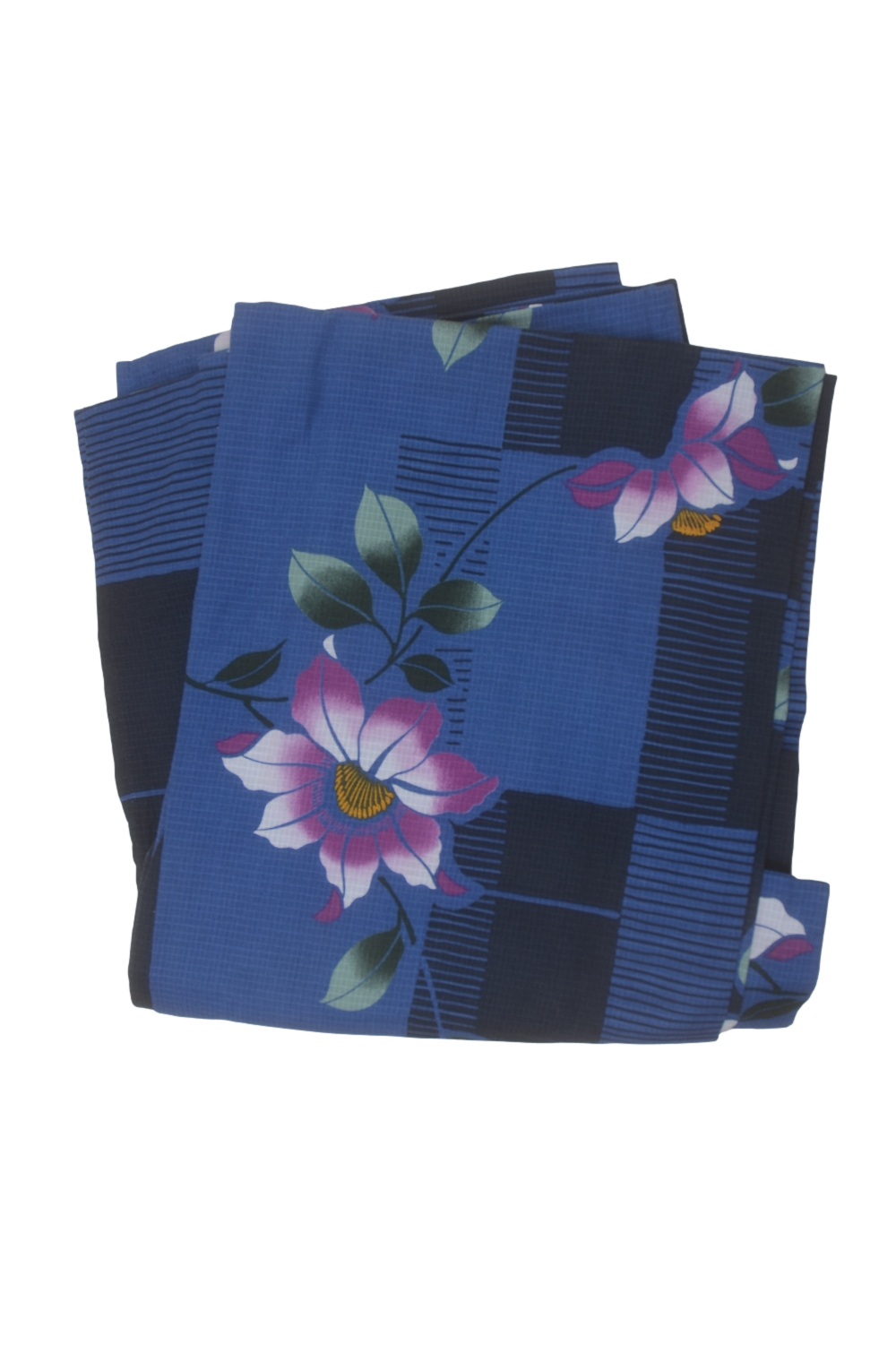 Archive Yukata – Traditional Pattern (Women / One of a Kind) W-AT #13 (Royal Blue Camellia Yukata)