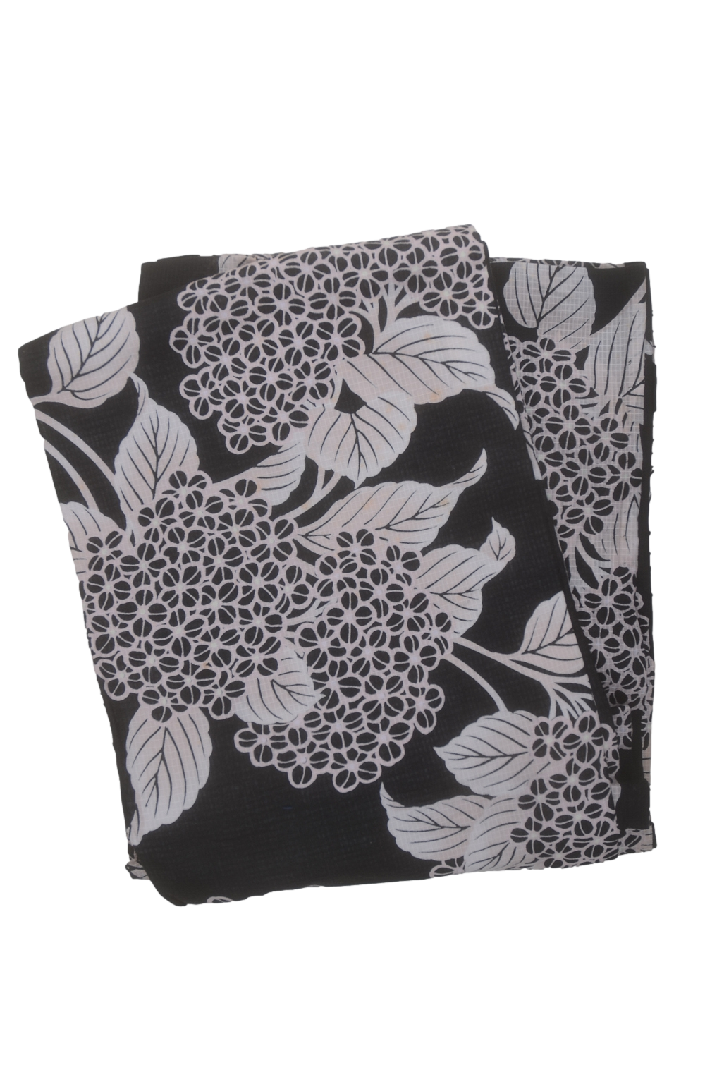 Archive Yukata – Traditional Pattern (Women / One of a Kind) W-AT #16 (Classic Black Hydrangea Yukata)