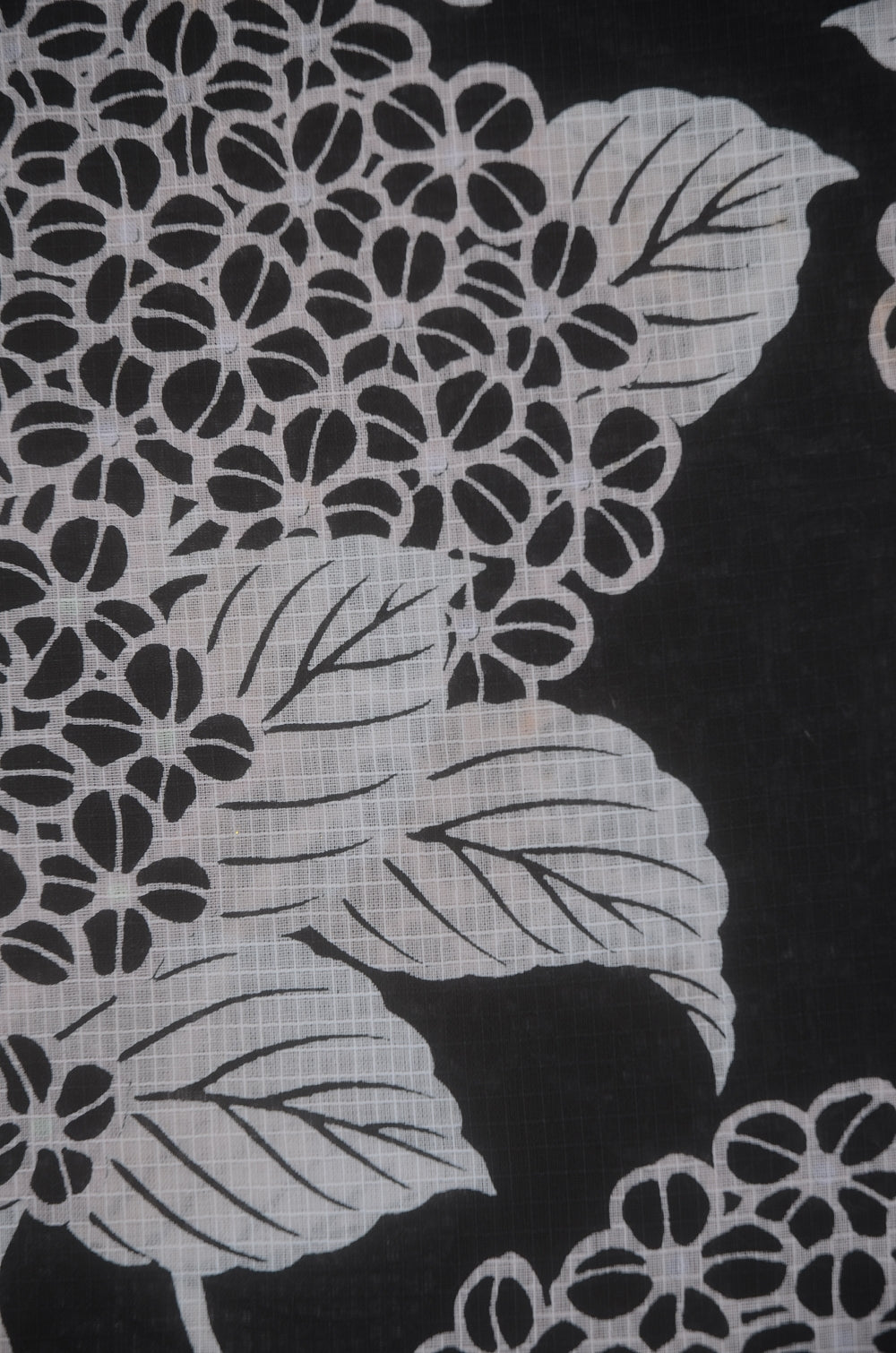 Archive Yukata – Traditional Pattern (Women / One of a Kind) W-AT #16 (Classic Black Hydrangea Yukata)