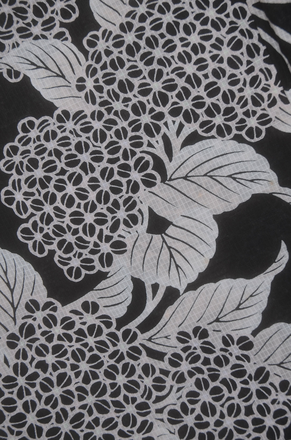 Archive Yukata – Traditional Pattern (Women / One of a Kind) W-AT #16 (Classic Black Hydrangea Yukata)
