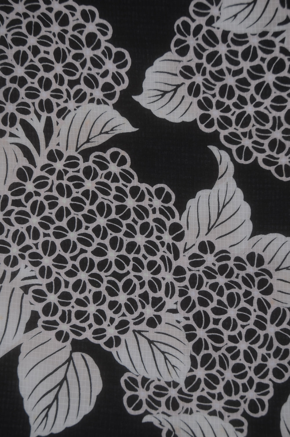 Archive Yukata – Traditional Pattern (Women / One of a Kind) W-AT #16 (Classic Black Hydrangea Yukata)