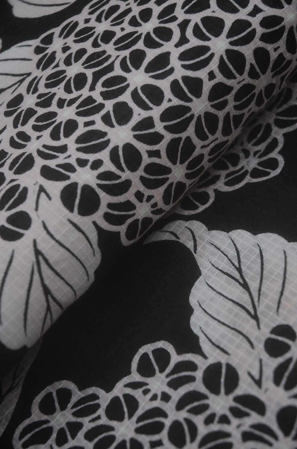Archive Yukata – Traditional Pattern (Women / One of a Kind) W-AT #16 (Classic Black Hydrangea Yukata)