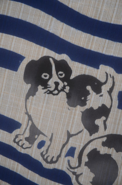 Archive Yukata – Traditional Pattern (Women / One of a Kind) W-AT #27 (Rare Dog Pattern Yukata)